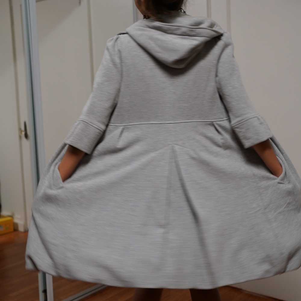 Juicy Couture Grey Trench Coat - Picture 2 of 6